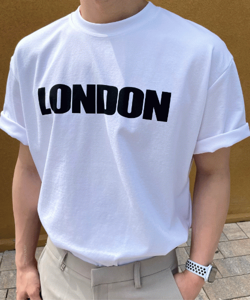 런던 스판 반팔티셔츠 (3color)